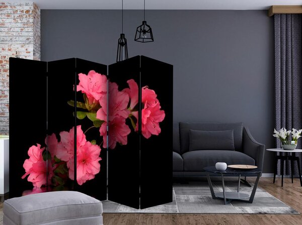 Artgeist Paravan Azalea In Black I, 5-Delni, Dvostranski