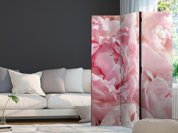 Artgeist Paravan Sweet Peonies, Dvostranski, 3-Delni