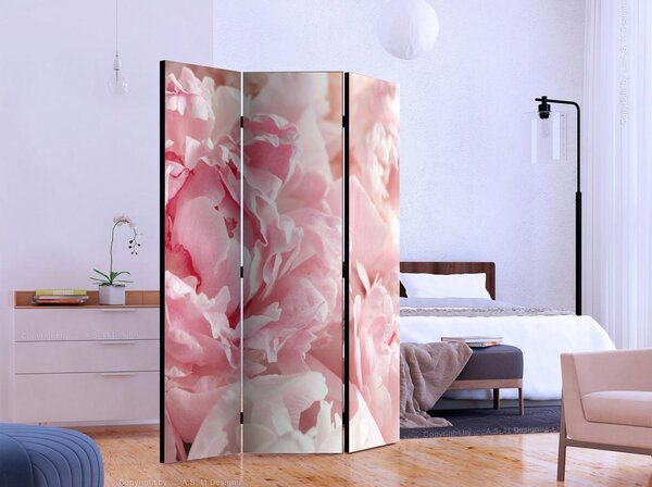 Artgeist Paravan Sweet Peonies, Dvostranski, 3-Delni