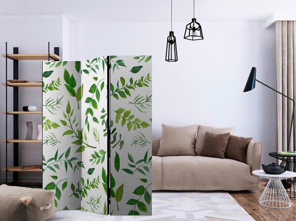 Artgeist Paravan Green Twigs, Dvostranski, 3-Delni