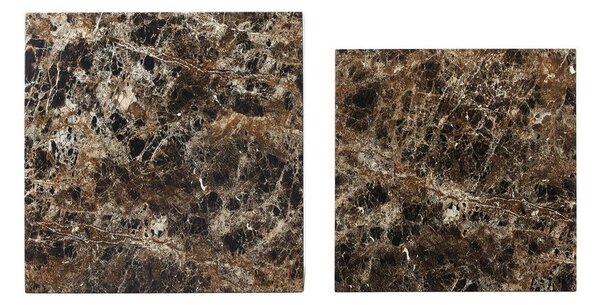 Livetastic Set Klubskih Mizic Marble, Rjava, 2-Delni