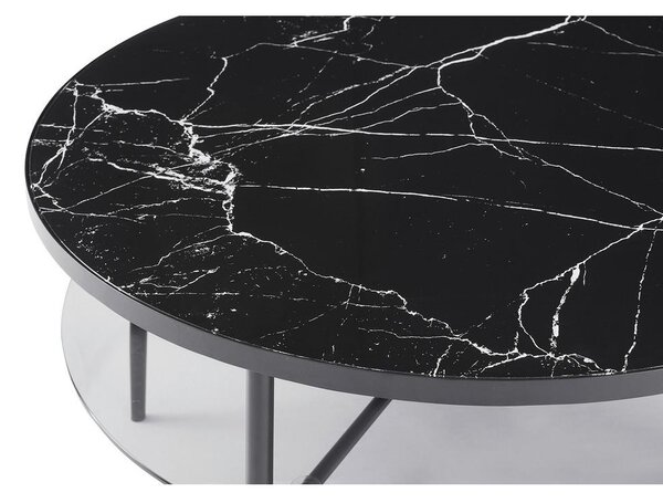 Livetastic Klubska Miza Marble, Črna
