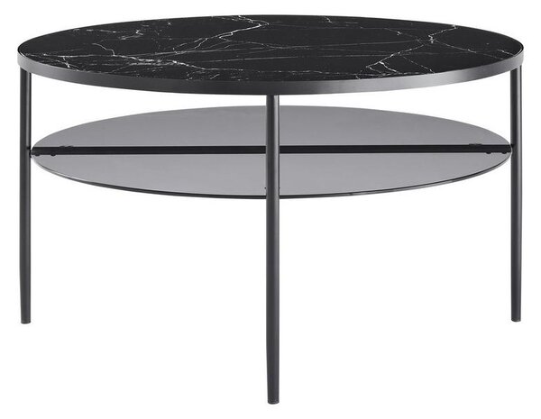 Livetastic Klubska Miza Marble, Črna