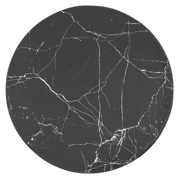 Livetastic Klubska Miza Marble, Črna