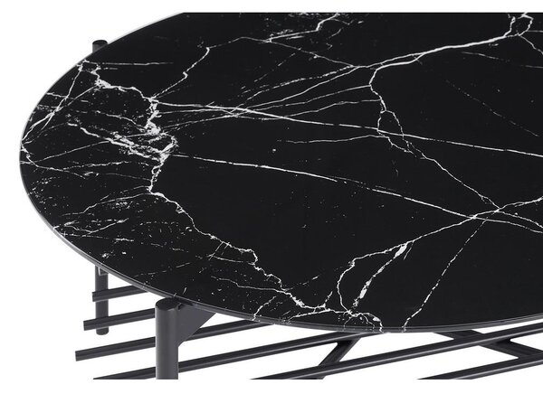 Livetastic Klubska Miza Marble, Črna