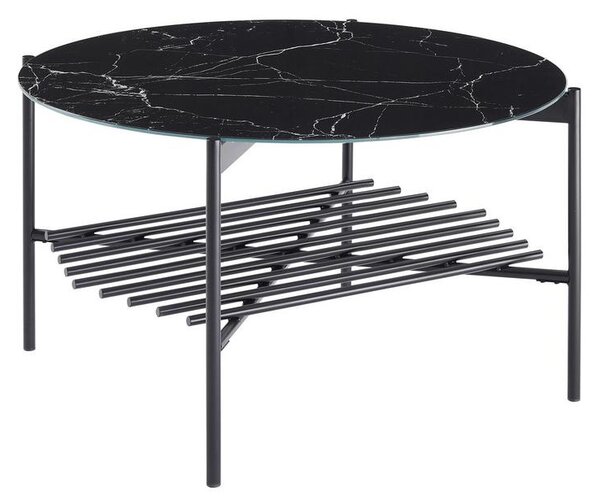 Livetastic Klubska Miza Marble, Črna