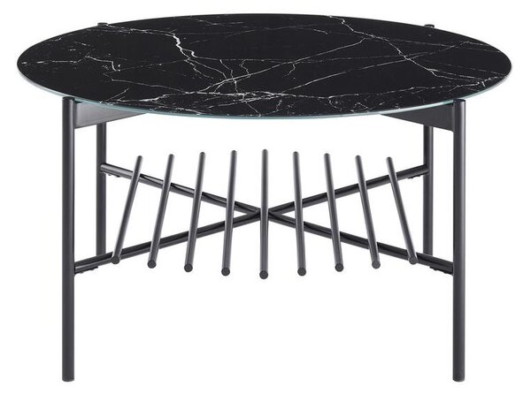 Livetastic Klubska Miza Marble, Črna