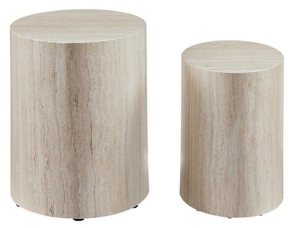 Livetastic Set Klubskih Mizic Beige, Bež, 2 Kos