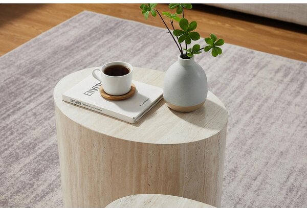 Livetastic Set Klubskih Mizic Beige, Bež, 2 Kos