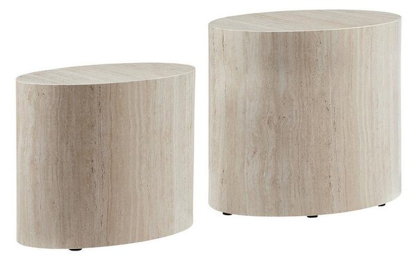 Livetastic Set Klubskih Mizic Beige, Bež, 2 Kos