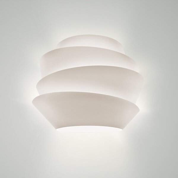 Foscarini Le Soleil stenska svetilka R7s, bela, zatemnjen, Bela, Dnevna soba / jedilnica, Plastika, Dizajn