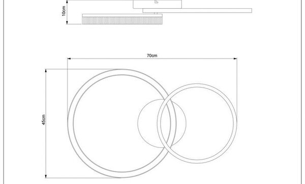 Mömax Stropna Led-svetilka Rio