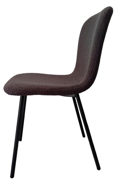 MID.YOU Set Stolov Bouclé, Temno Siva, 4-Delni