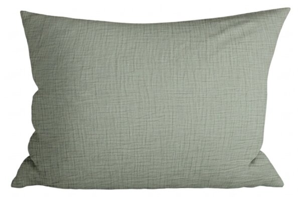 Mušelinska prevleka za vzglavnik MUSSARI 70x90 cm, žajbljevo zelena