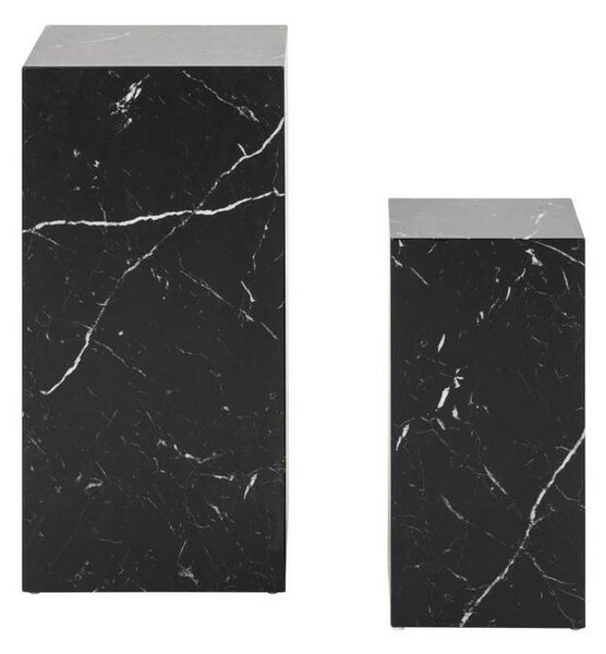 Livetastic Set Mizic Marble, Črna, 2-Delni