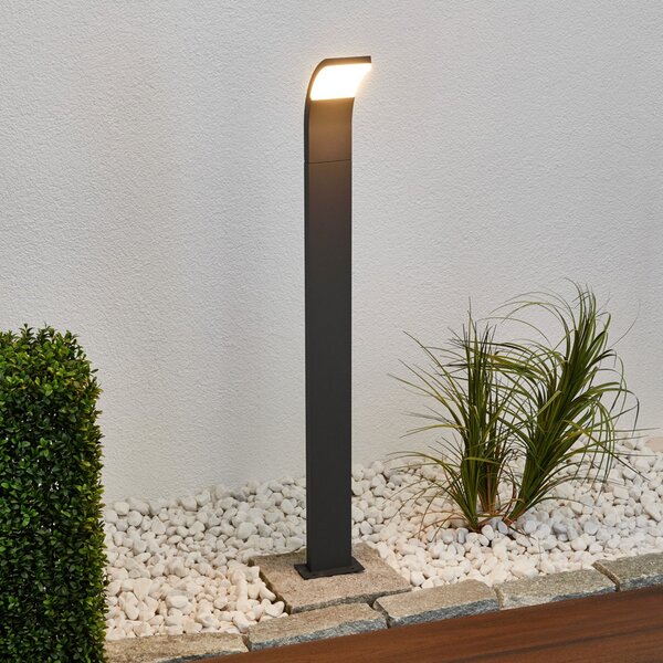 Lucande Timm LED projektorska svetilka, 100 cm, antracitna, kovinska, IP54, Črna, Aluminij, Sodobni