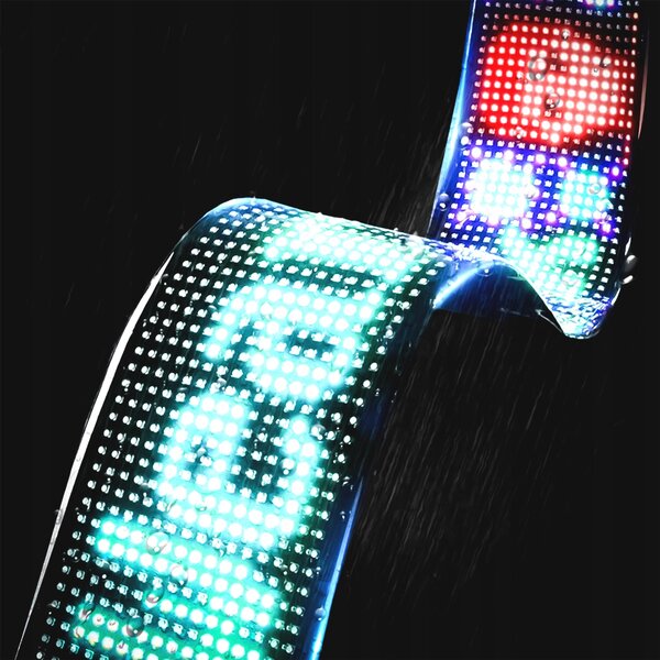 Fleksibilni LED RGB zaslon oglasna tabla USB 59cm aplikacija