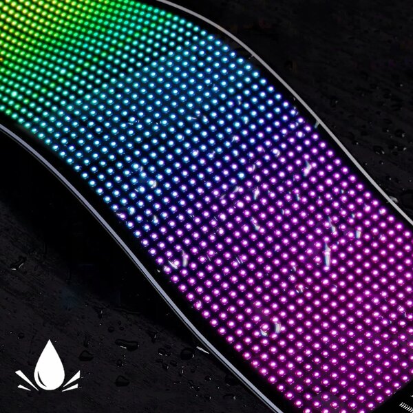Fleksibilni LED RGB zaslon oglasna tabla USB 59cm aplikacija