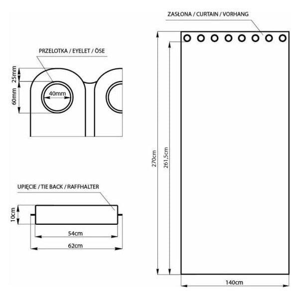 Vijolična žametna zavesa za delno zatemnitev 140x270 cm Eyelets – Restilo