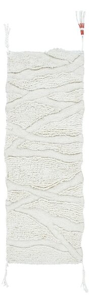 Bel pralen ročno tkan volnen tekač 70x200 cm Enkang Ivory – Lorena Canals