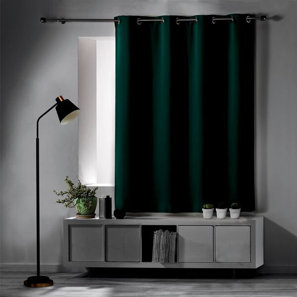 Temno zelena zatemnitvena zavesa 135x180 cm Occult – douceur d'intérieur