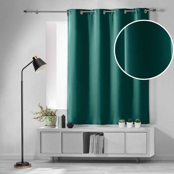 Temno zelena zatemnitvena zavesa 135x180 cm Occult – douceur d'intérieur