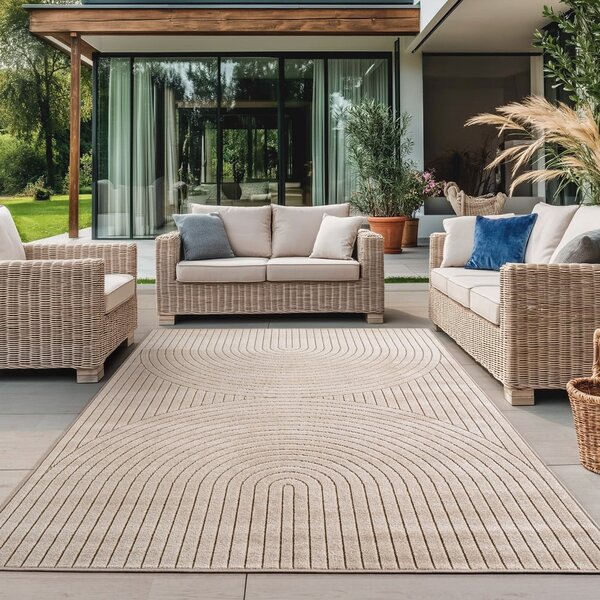 Bež notranja in zunanja preproga 80x150 cm Nova 1201 – Ayyildiz Carpets