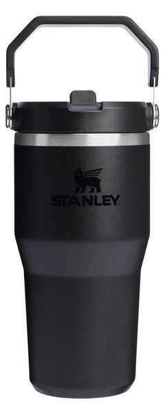 Črna termovka iz nerjavečega jekla 600 ml IceFlow™ Flip Straw 2.0 Tumbler Black – Stanley
