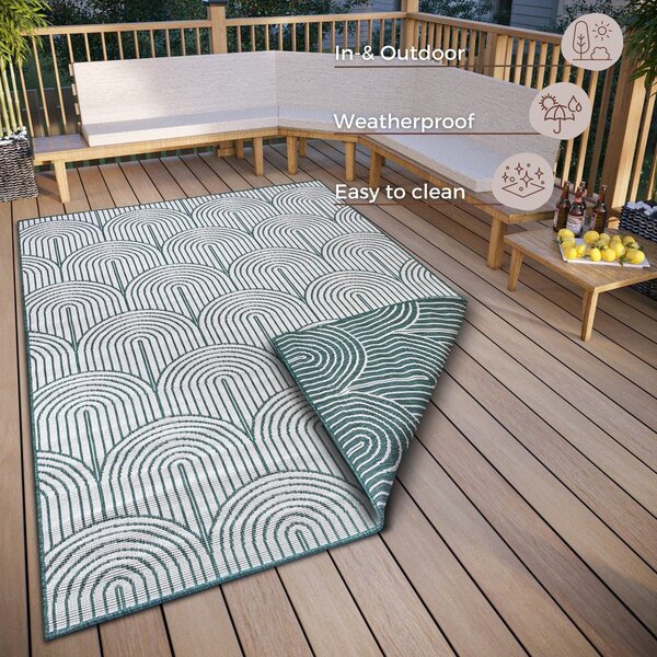 Zelena zunanja preproga 80x150 cm Pangli Green – Hanse Home