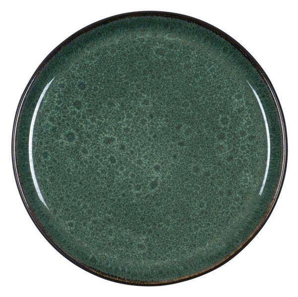 Zelen/črn desertni krožnik iz kamenine ø 21 cm Gastro Green/Black – Bitz