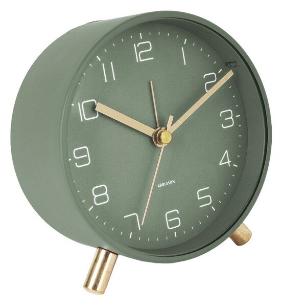 Zelena budilka Karlsson Lofty, ø 11 cm