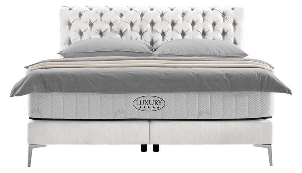 Premium Living Boxspring Postelja Queen, Bež, Ca. 160x200cm