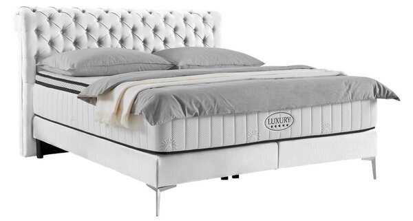 Premium Living Boxspring Postelja Queen, Bež, Ca. 160x200cm