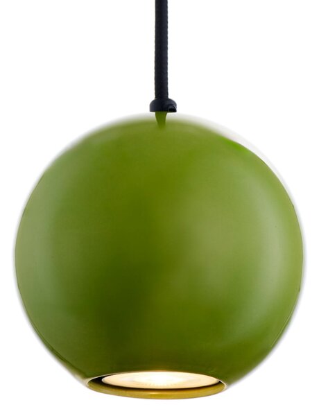 SIGMA Visoka svetilka Ceramic Ball, premer 12 cm, zelena, keramika/jeklo, Zelena, Dnevna soba / jedilnica, Keramika