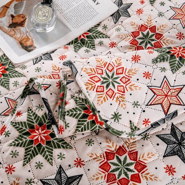 Pregrinjalo za posteljo CHRISTMAS STAR, barvno Dimenzije: 220 x 240 cm