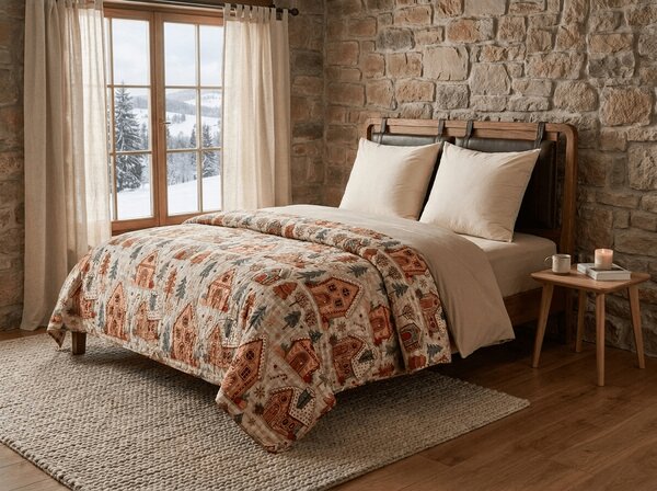Pregrinjalo za posteljo GINGER HOME, barvno Dimenzije: 220 x 240 cm