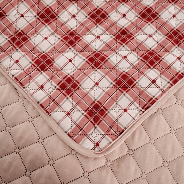 Pregrinjalo za posteljo TARTAN HEART, barvno Dimenzije: 170 x 210 cm