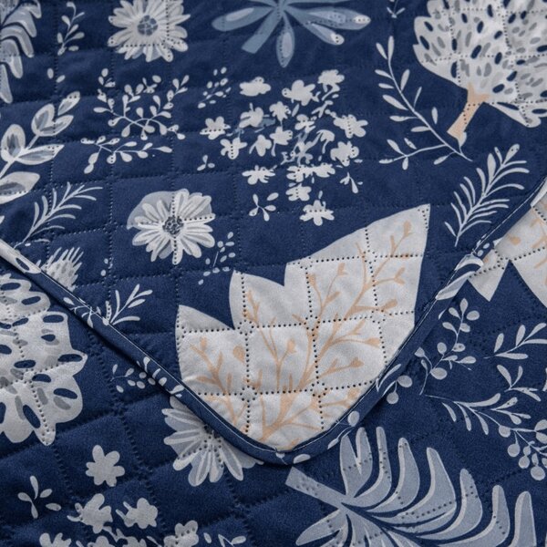 Pregrinjalo za posteljo INDIGO BLOOM, modro Dimenzije: 220 x 240 cm