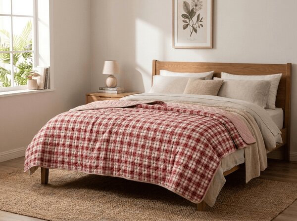 Pregrinjalo za posteljo TARTAN HEART, barvno Dimenzije: 170 x 210 cm