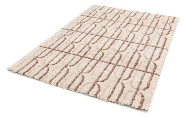 Kremno bela/svetlo rjava preproga 80x150 cm Ember – Universal