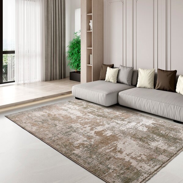 Kaki zelena/bež preproga 120x160 cm Ona – Universal