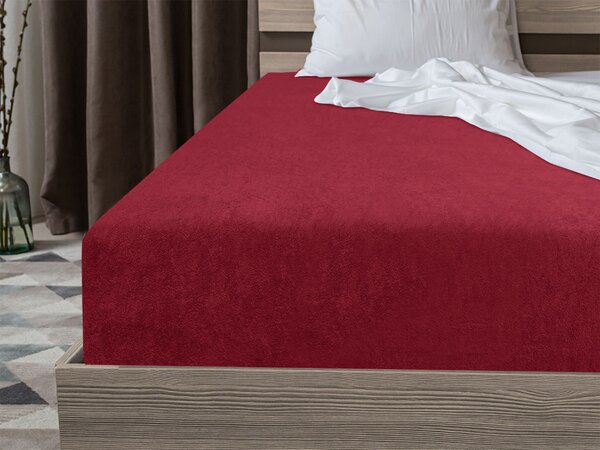 Frotirno rjuho EXCLUSIVE vinsko rdeče 90 x 200 cm