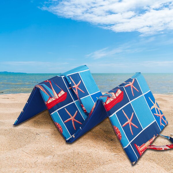 Blazina za plažo MORSKI SVETILNIK modra