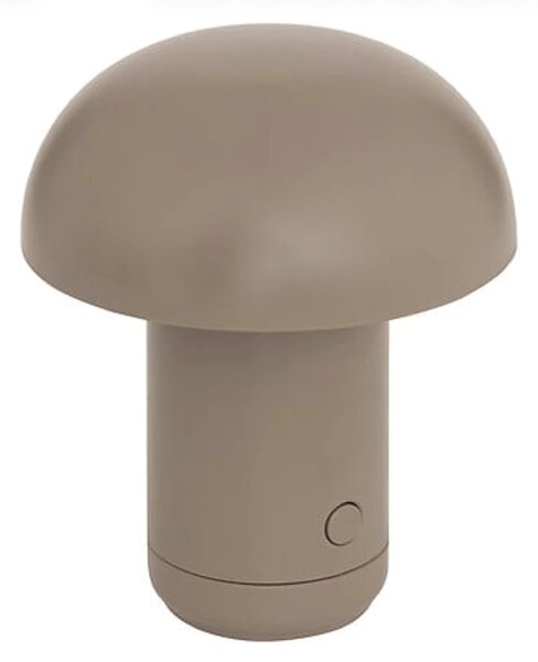 LED namizna svetilka FUNGHI 11,2 cm, rjava