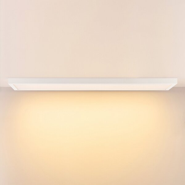 Deko-Light LED panel PRO OFFICE SANO, 153 x 33 cm, zatemnjen, bela kovina CCT, zatemnjen, Bela, Študija / pisarna, Aluminij
