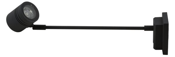 Heitronic Zunanja stenska svetilka Borneo 1-light 50 cm, Črna, Kovina, Sodobni