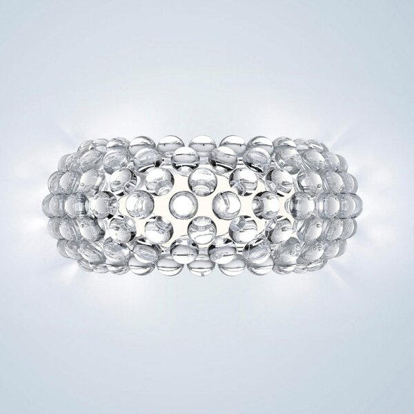 Foscarini Caboche Plus media R7s stenska svetilka prozorna, zatemnjen, Prozorna, Dnevna soba / jedilnica, Plastika, Dizajn