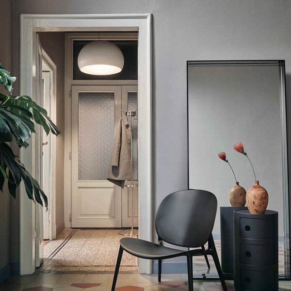 Kartell FL/Y - LED viseča svetilka, bela sijajna, zatemnjen, Bela, Dnevna soba / jedilnica, Plastika, Dizajn
