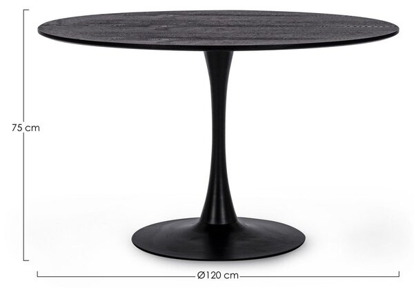 Kovinska okrogla jedilna miza ø 120 cm Bloom – Yes Everyday
