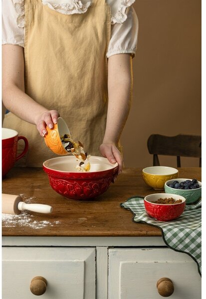 Rdeča skleda iz kamenine ø 21 cm Fruits Strawberry – Mason Cash
